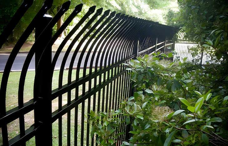 Curved Aluminum Fence 2